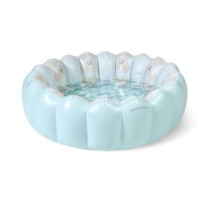 MINNIDIP Tufted Minni-Minni Coastal Travertine 35 gal Luxe Inflatable Pool NIB